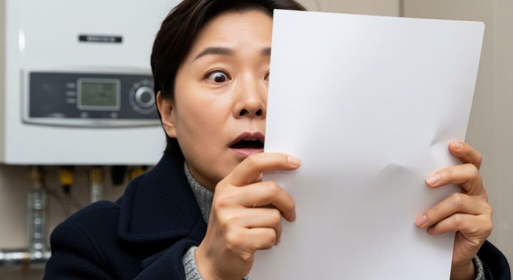 보일러 외출모드를 설정하는 사람